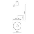 Lustră LED modernă bronz 27W/3000K Orbit 01-3834 Redo